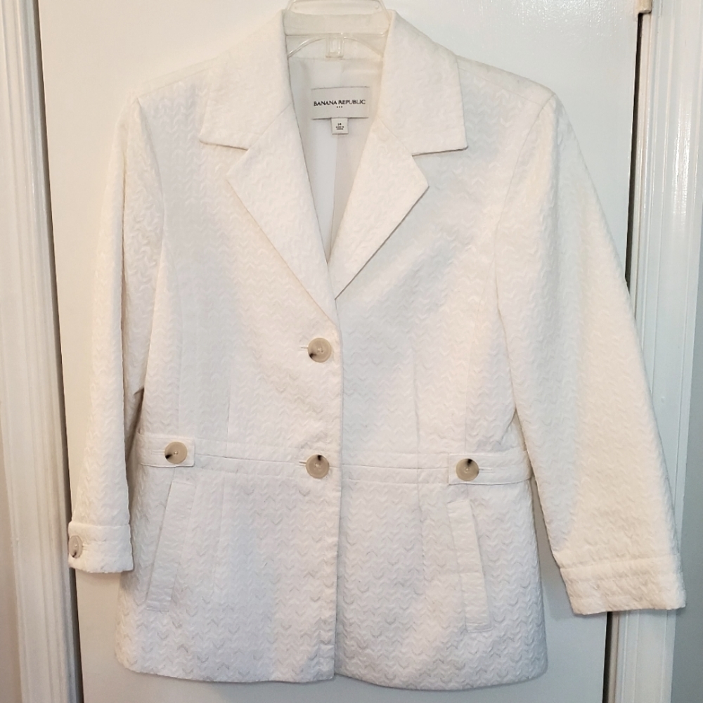 Banana Republic jacket - white size 14